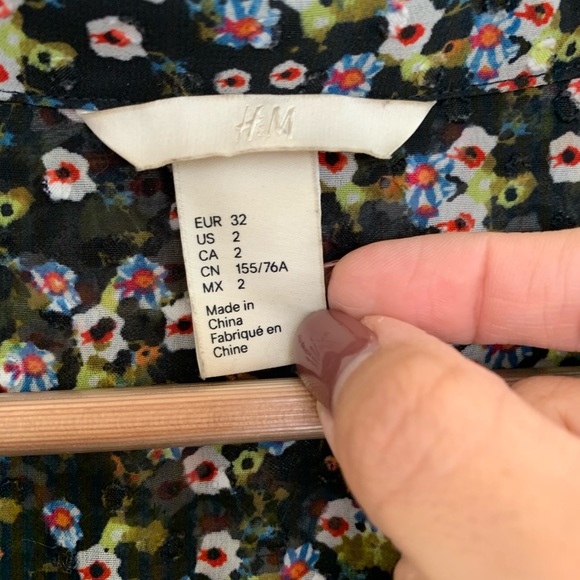 H&M Sheer Floral Dress - Picture 3 of 8